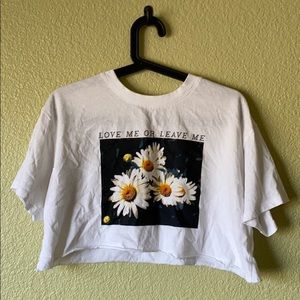 High Daisy Crop Top